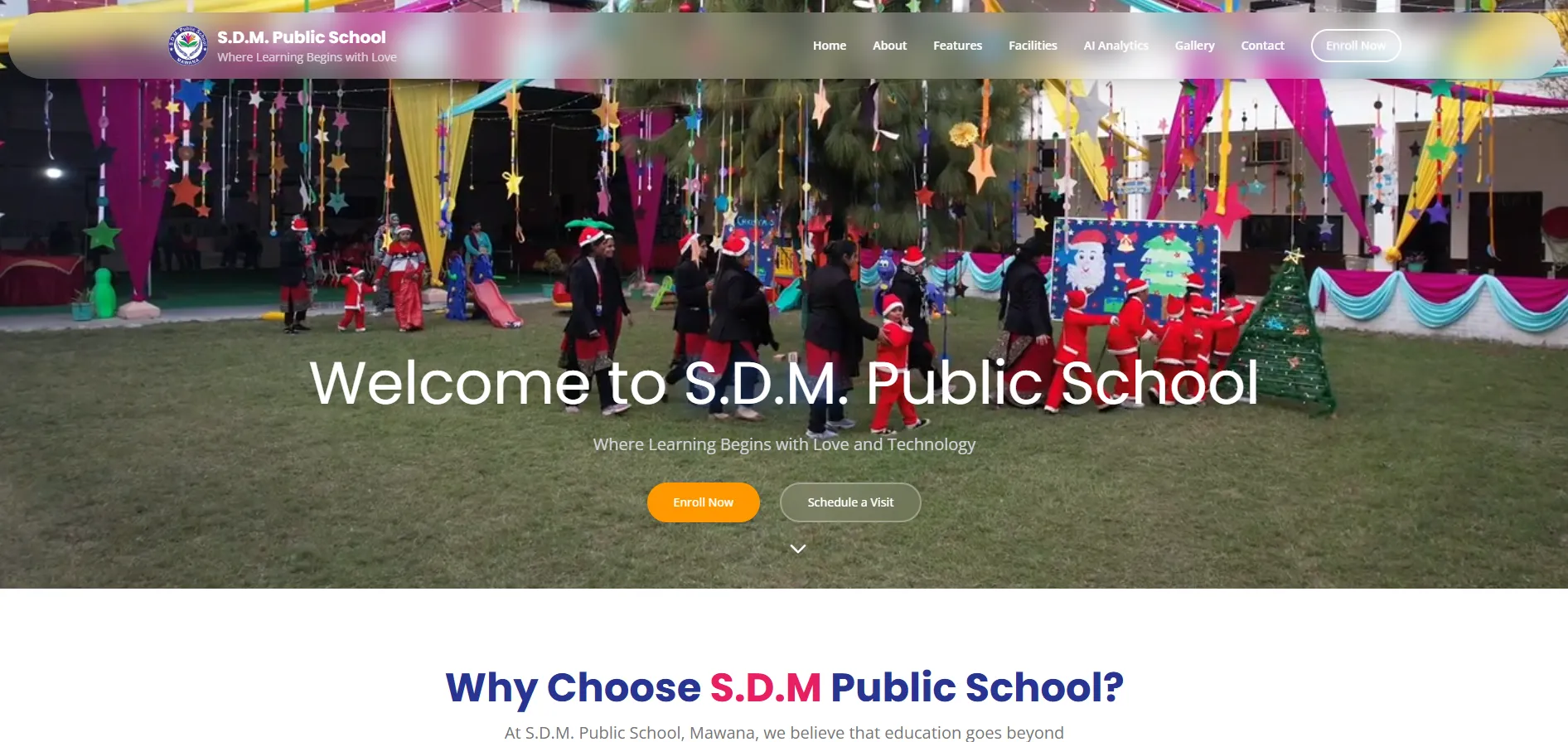 SDM Public Schools — Admissions & CMS